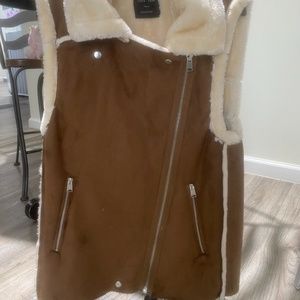Suede vest